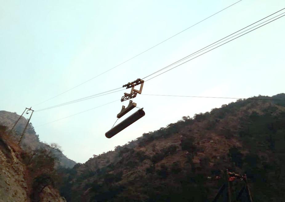 5-ton Bi-Cable Ropeway for a Hydropower project in Himachal Pradesh, India