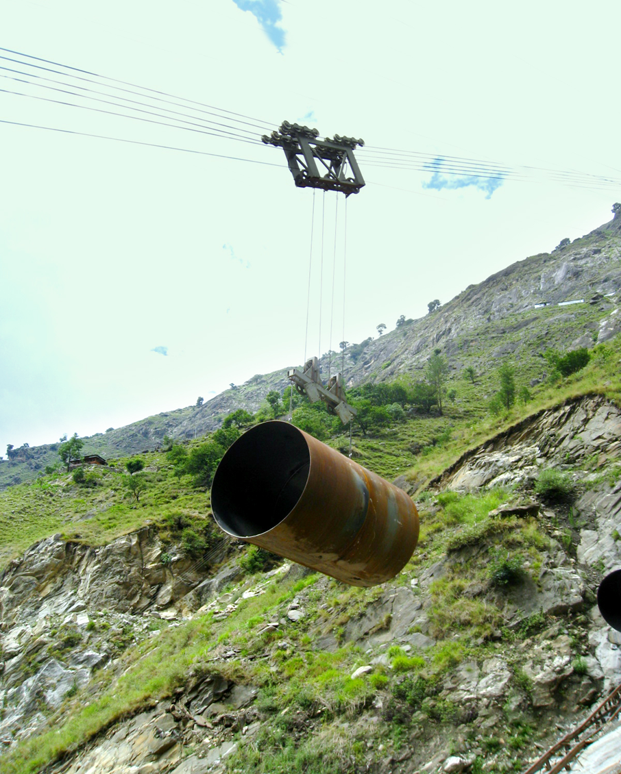 5-ton Bi-Cable Ropeway for a Hydropower project in Himachal Pradesh, India